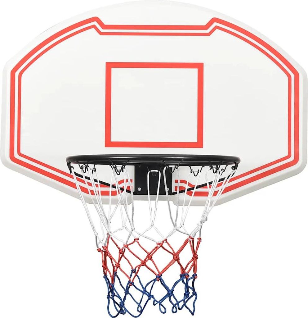 vidaXL Basketballkorb Weiß 90x60x2 cm Polyethylen Produktbild 