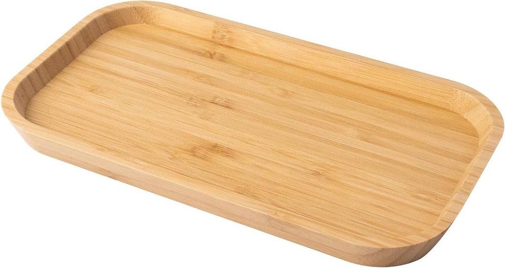 Dekorative Bambusservierschale 25 x 14 x 2 cm, ideal für die Küche und Feste