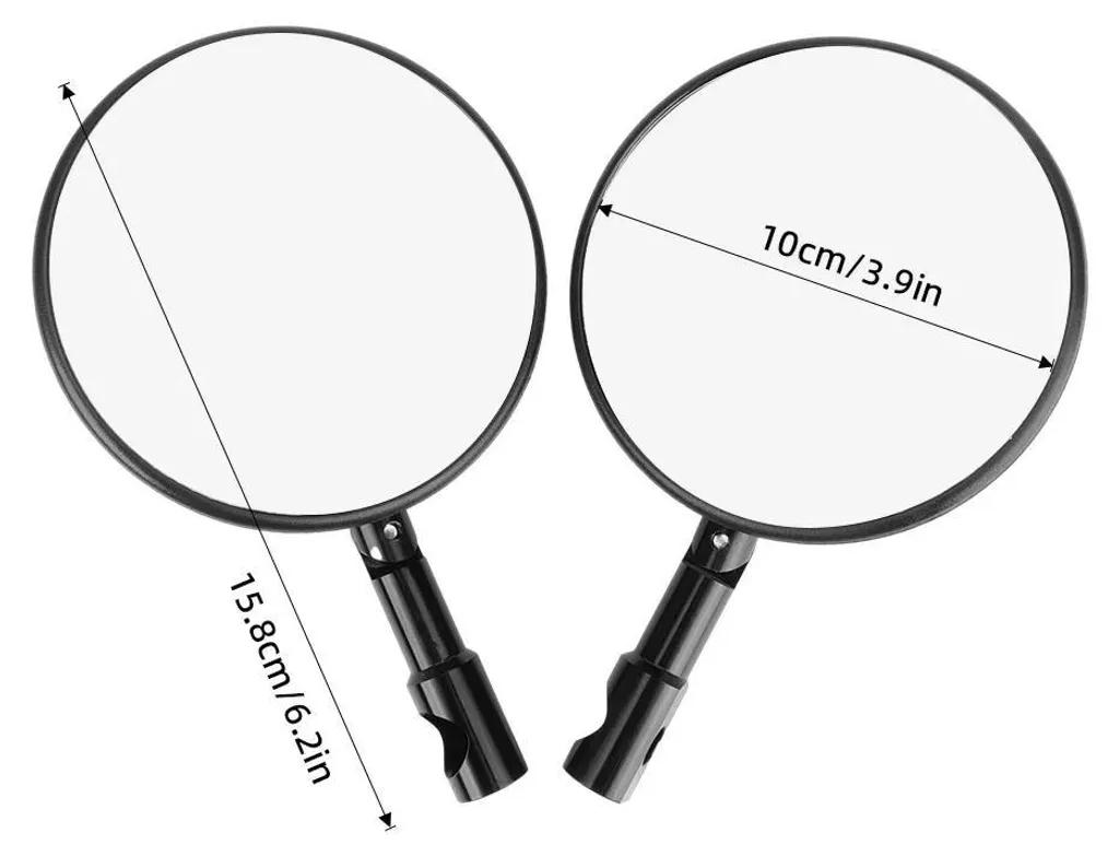 Rétroviseur rotatif 360° pour guidon, miroir de sécurité incassable