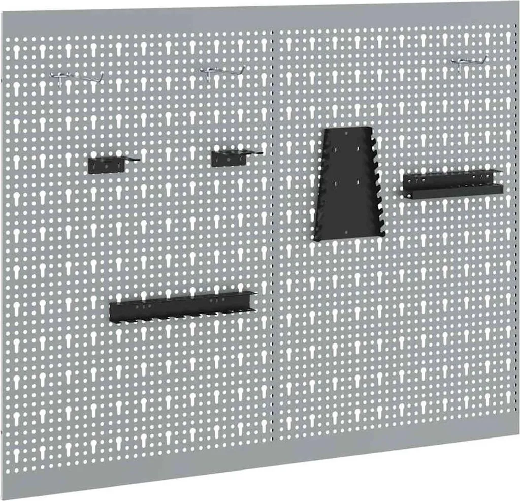 Panneau mural outils gris lot de 2 pour en finir avec le désordre