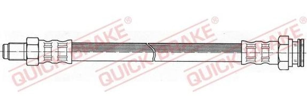 QUICK BRAKE 32.054 Bremsschlauch OE 46809898 kompatibel mit Bravo, Panda, Stilo, Dedra, Delta