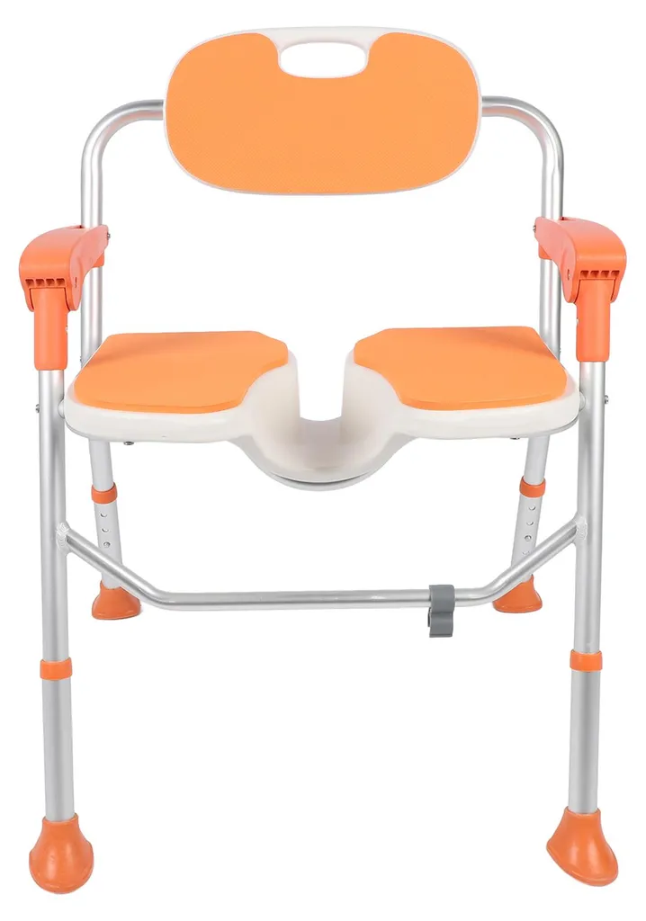 Chaise de douche seniors et femmes enceintes pliable en aluminium