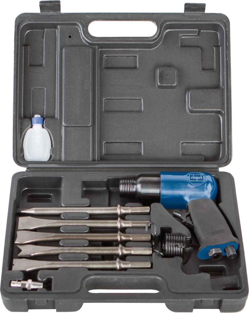 Scheppach Accessoire-set: drukluchthamer met 5 beitels, Productafbeelding 