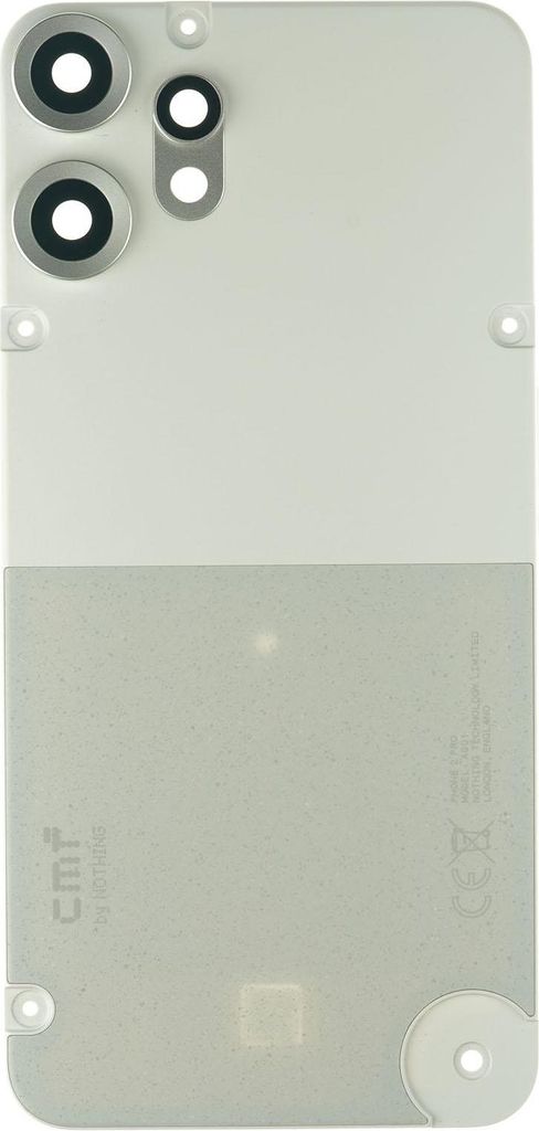 Gehäuse Rückseite für Nothing CMF 2 Pro Backcover Akkudeckel hinten Kameraglas Abdeckung, weiß