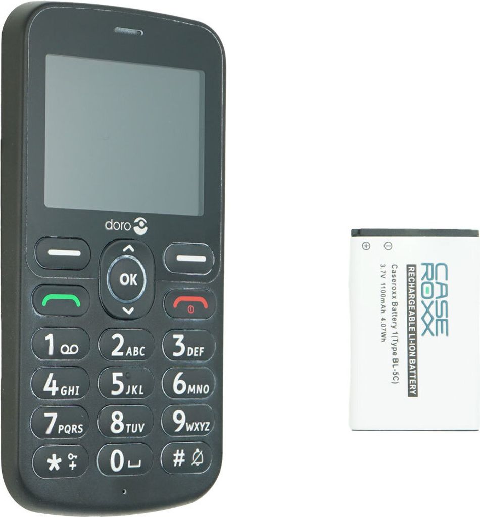 caseroxx Handy Li Ion Akku kompatibel mit Doro 1880 / 1881