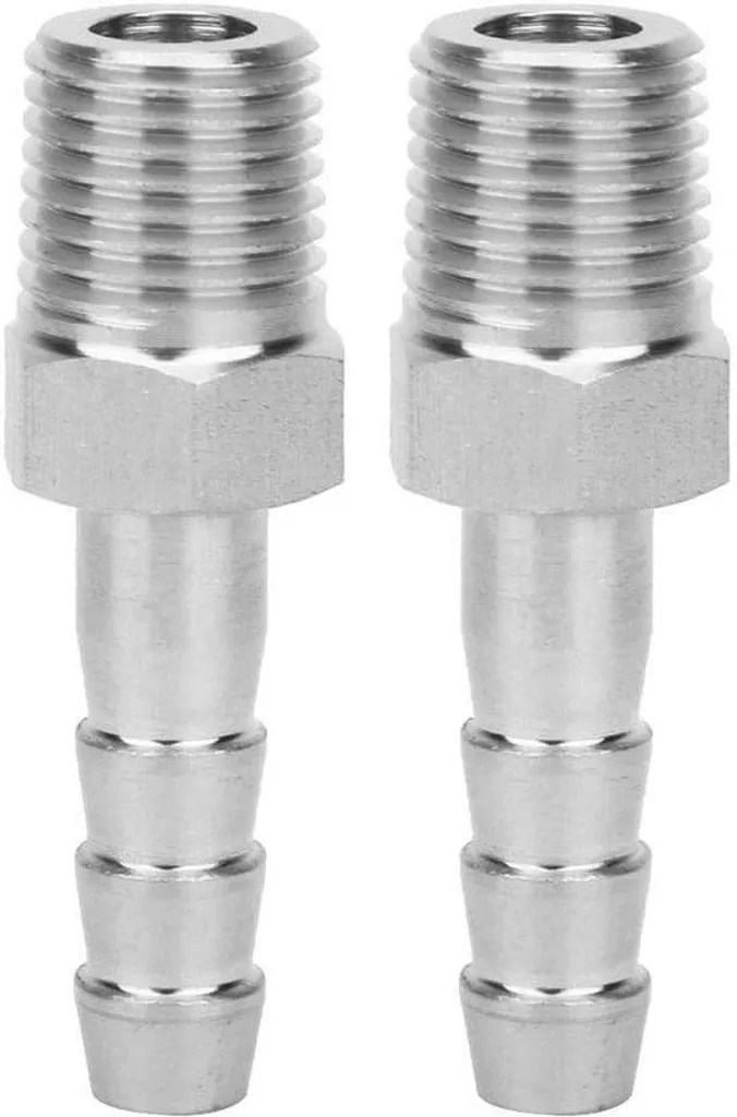 Adaptateur Pneumatique Robuste en Laiton BSPT 1/4-8 mm Anti-Fuite Air