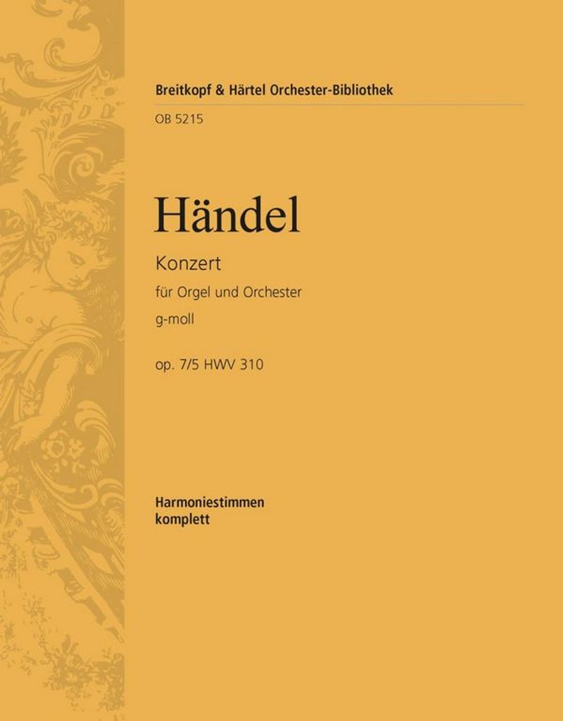 Konzert g-Moll op.7,5 HWV310 für Orgel und Orchester Harmoniestimmen