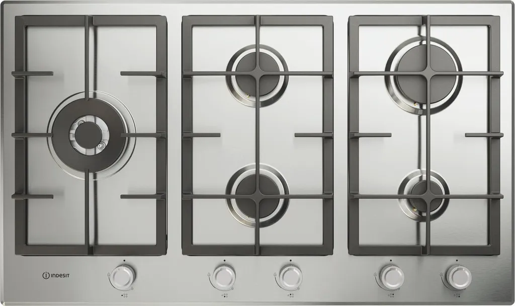 Plaque gaz Indesit IN 9522 IX 1 Inox 86 cm : Finies les pannes de cuisson