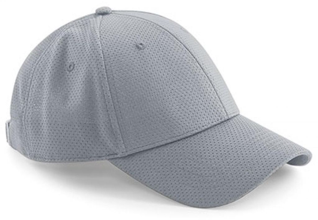 Beechfield B196 | Air Mesh 6 Panel Cap - Farbe: Light Grey - Größe: One Size