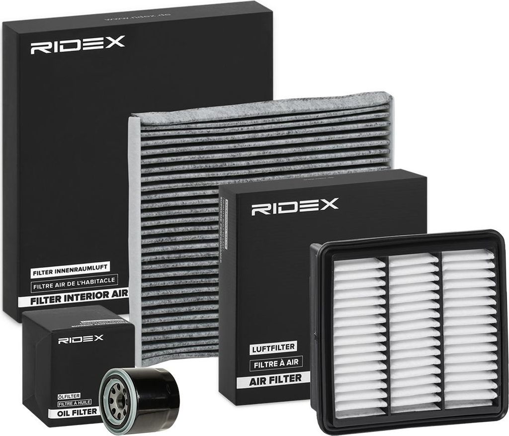 RIDEX Filterset Inspektionspaket Filtersatz für HYUNDAI i30 (FD) für KIA CEE'D (JD)