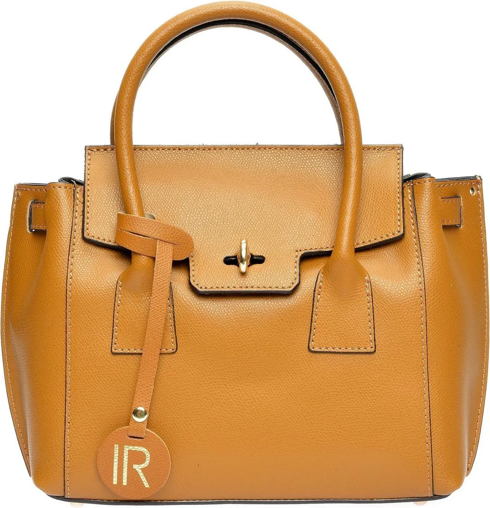Petit sac à main IR 4100 Isabella Rhea Cognac cuir grainé haute qualité
