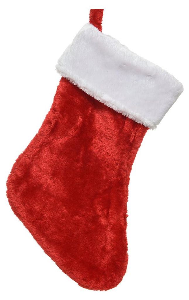 Weihnachtsstrumpf 27x2x40cm 1 Stück Rot Weiß Produktbild 