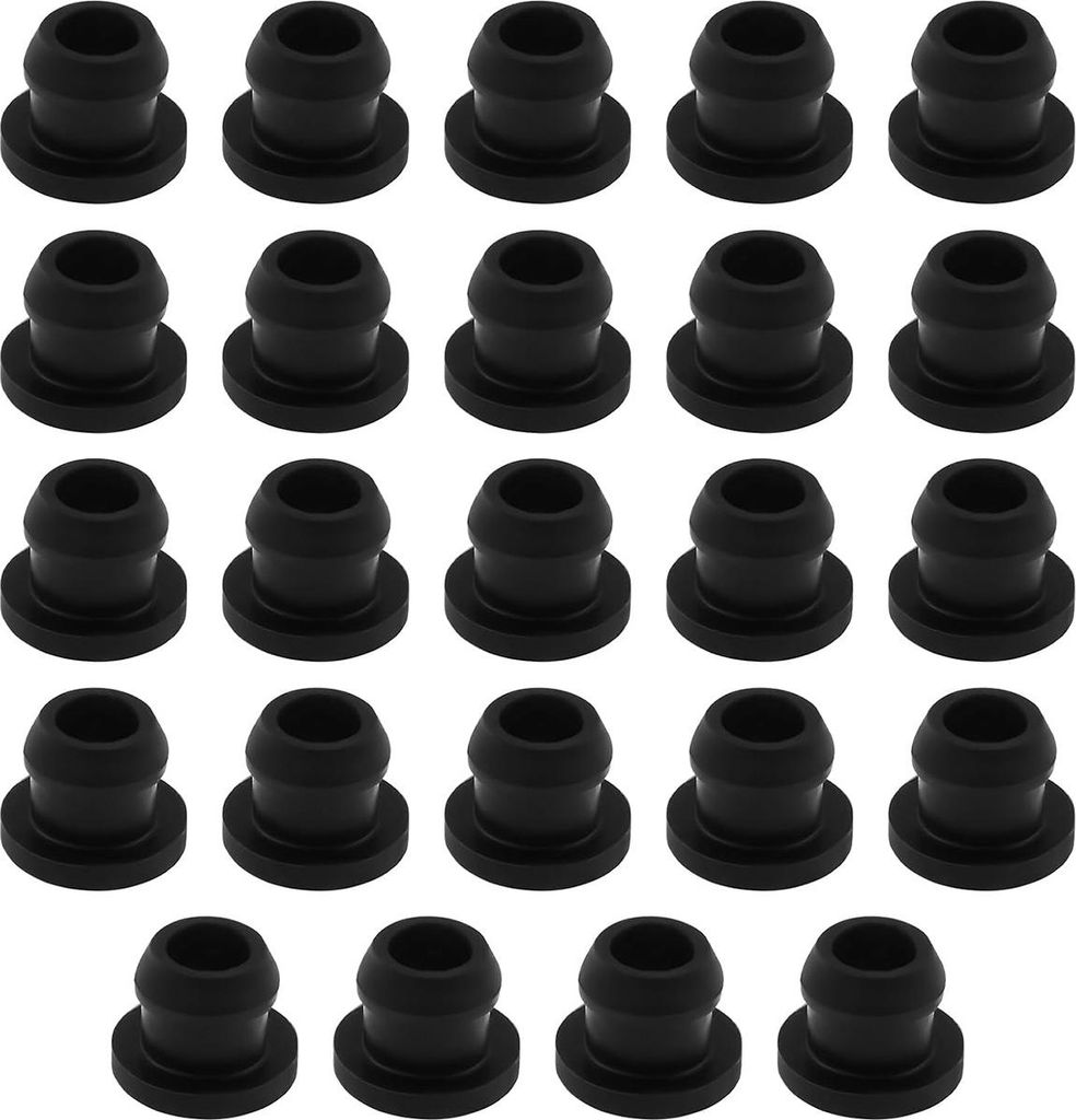 12x Hitzebeständige Silikon-Gummi Stabkappen Schwarz für Smev Thetford Dometic Herd