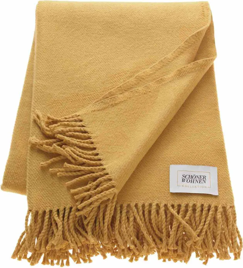 Analisi Schöner Wohnen Plaid Basics Oro 140x200 - Materiali e Comfort
