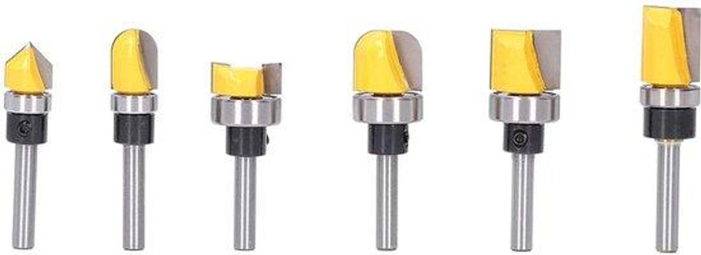 6mm Schacht Fräser Wolframcarbide PTFE Beschichtung Holz