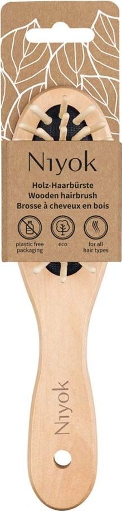 Brosse à cheveux en bois - Picots en bois petits Image du produit 