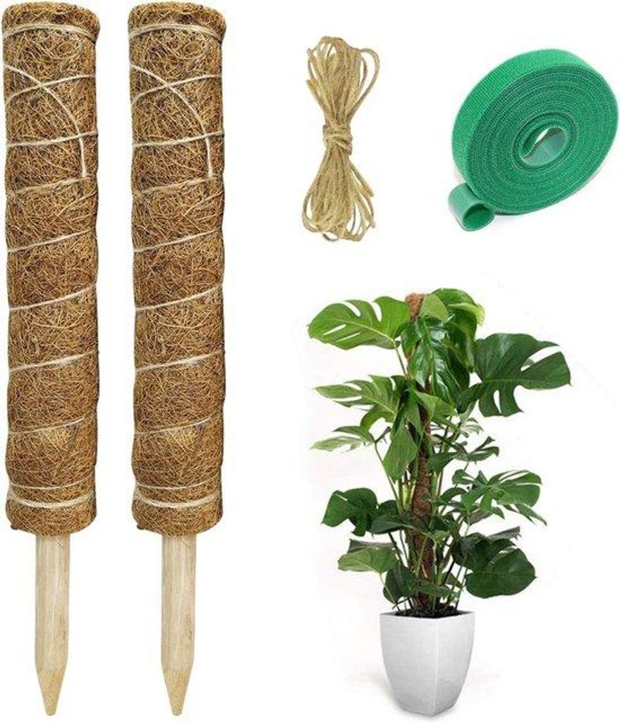 Famanu Pflanzenhänger Set aus 3 Baumwollhaltern - handgefertigt, weiß