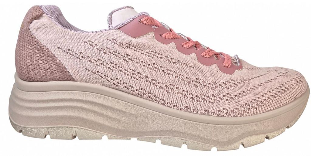 Igi & Co. DLL 76640 TES.MESH RECYCL sportlicher Schnürer Rosa in Gr. 38