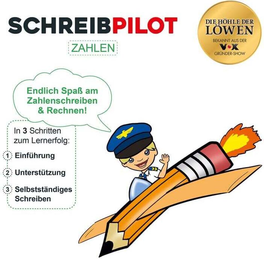 SCHREIBPILOT Schreiblernheft für ABC-Schützen Zahlenheft Produktbild 8