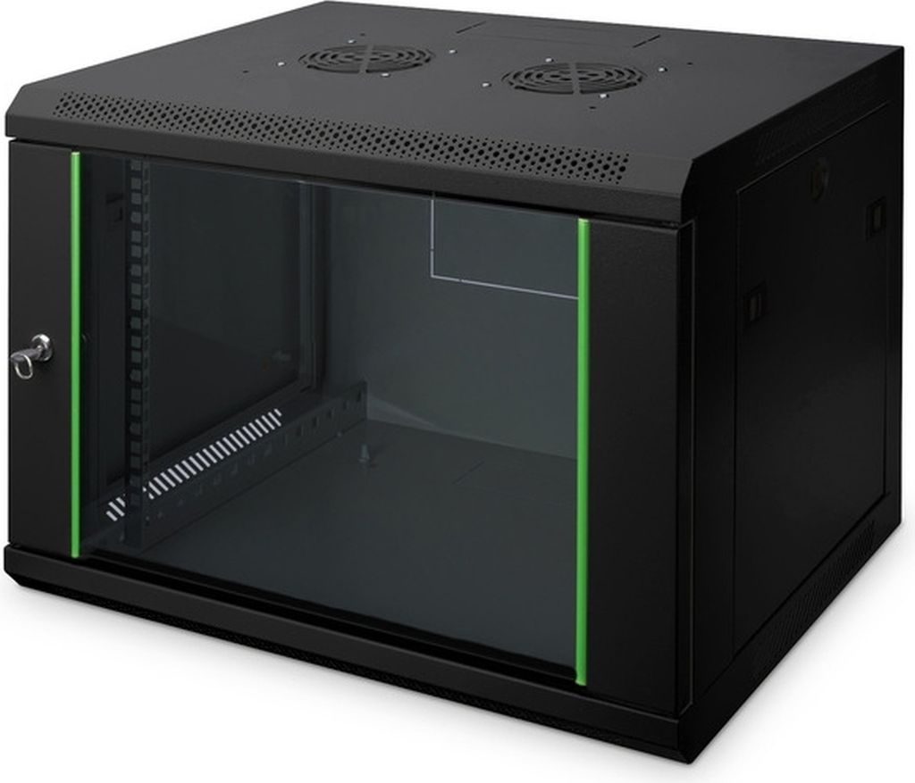 Digitus DN-19 07-U-EC-SW, Nástenný regál, 7U, 60 kg, Zámok, Obrázok produktu 