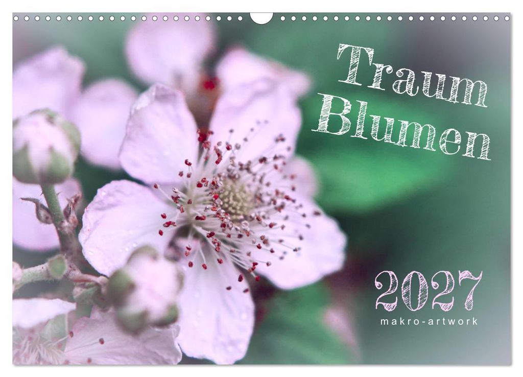 Traum Blumen (Wandkalender 2027 DIN A3 quer), CALVENDO Monatskalender