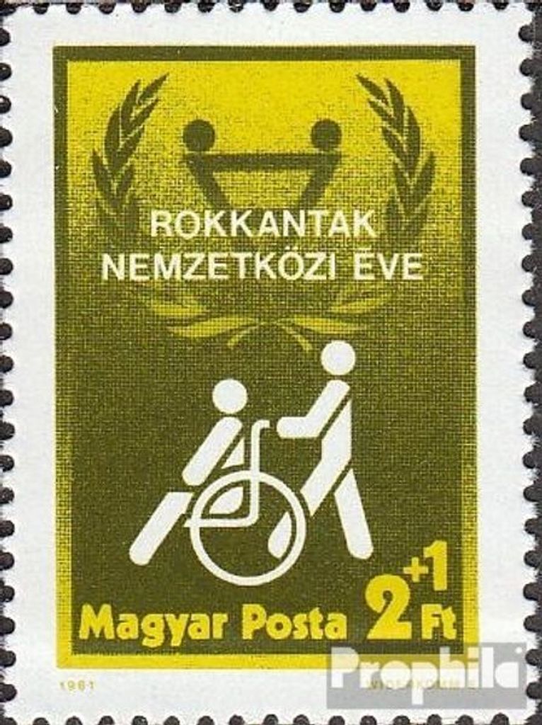 Briefmarken Ungarn 1981 Mi 3500A (kompl.Ausg.) postfrisch Jahr der Behinderten