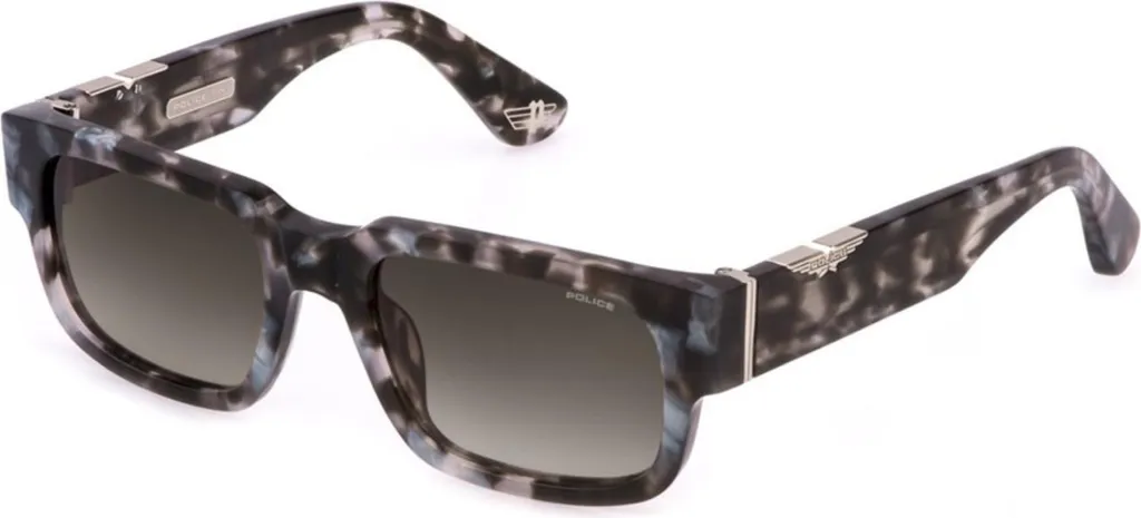 Lunettes de soleil Police SPLP24 5407MR - Monture Bleue Style Homme