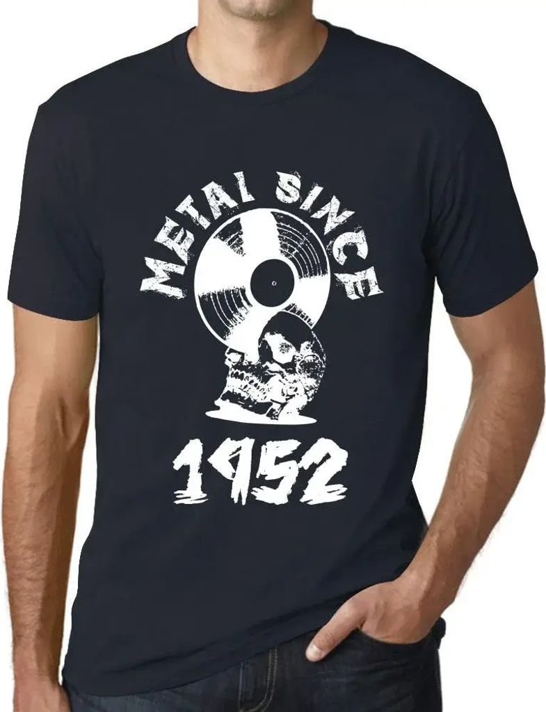 Herren Grafik T-Shirt Metall seit 1952 – Metal Since 1952 – Geschenk 72. Geburtstag Jahrestag 72 Jahre Jubiläum 72 Jährige Mann Jahrgang 1952...