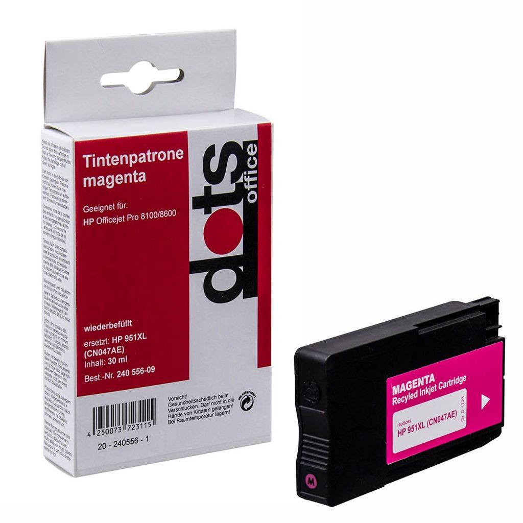 dots  magenta Druckerpatrone kompatibel zu HP 951XL Produktbild 