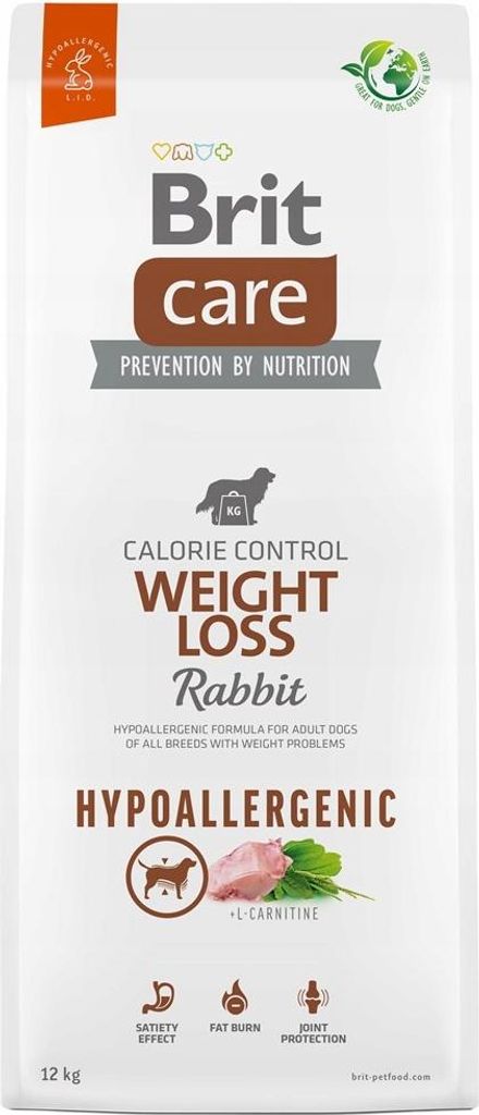 Brit Care Hundefutter hypoallergen mit Kaninchenanteil, Gewichtsverlust 12 kg