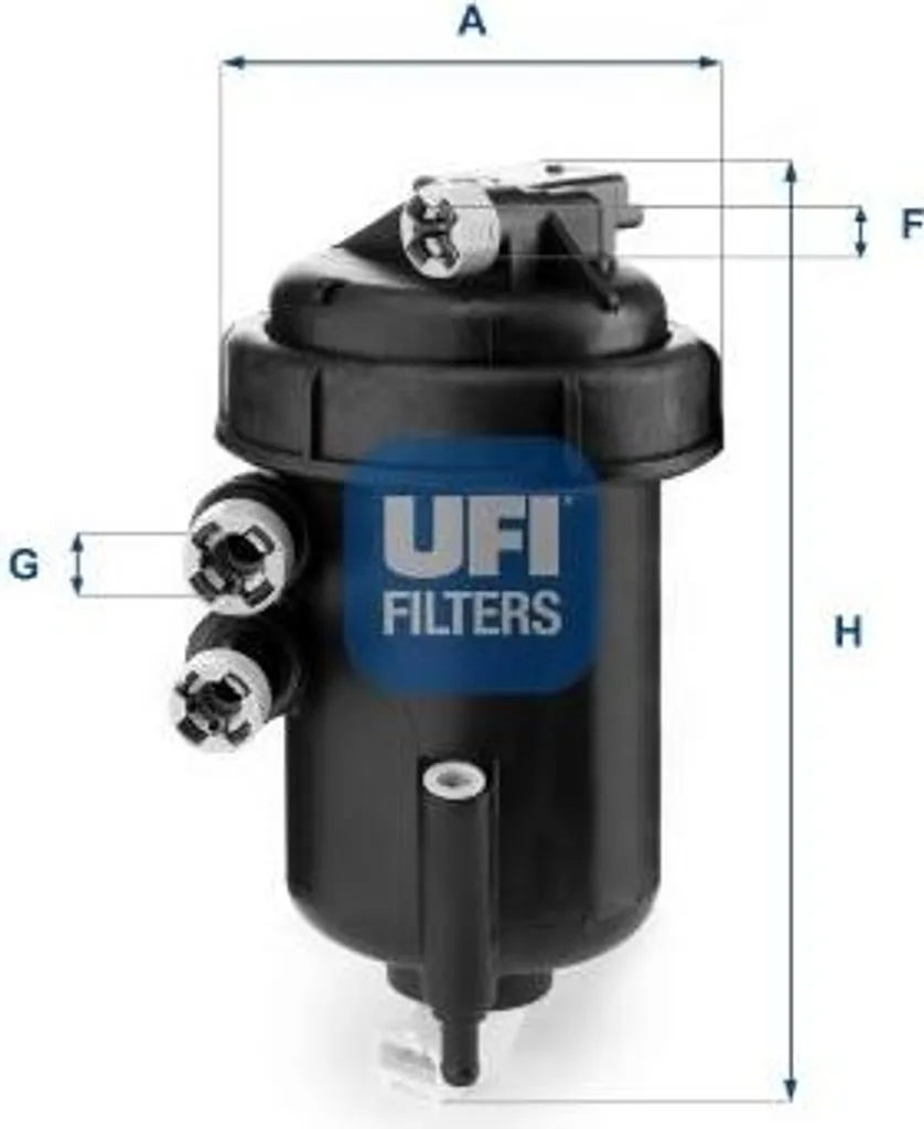 Filtre à carburant UFI 55.127.00 pour Boxer Jumper Ducato OE 190180