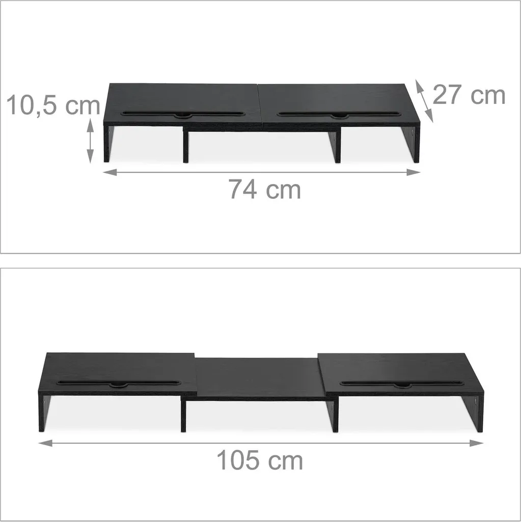 Support d'écran pour 2 écrans pivotant et inclinable, norme VESA 100 - 4