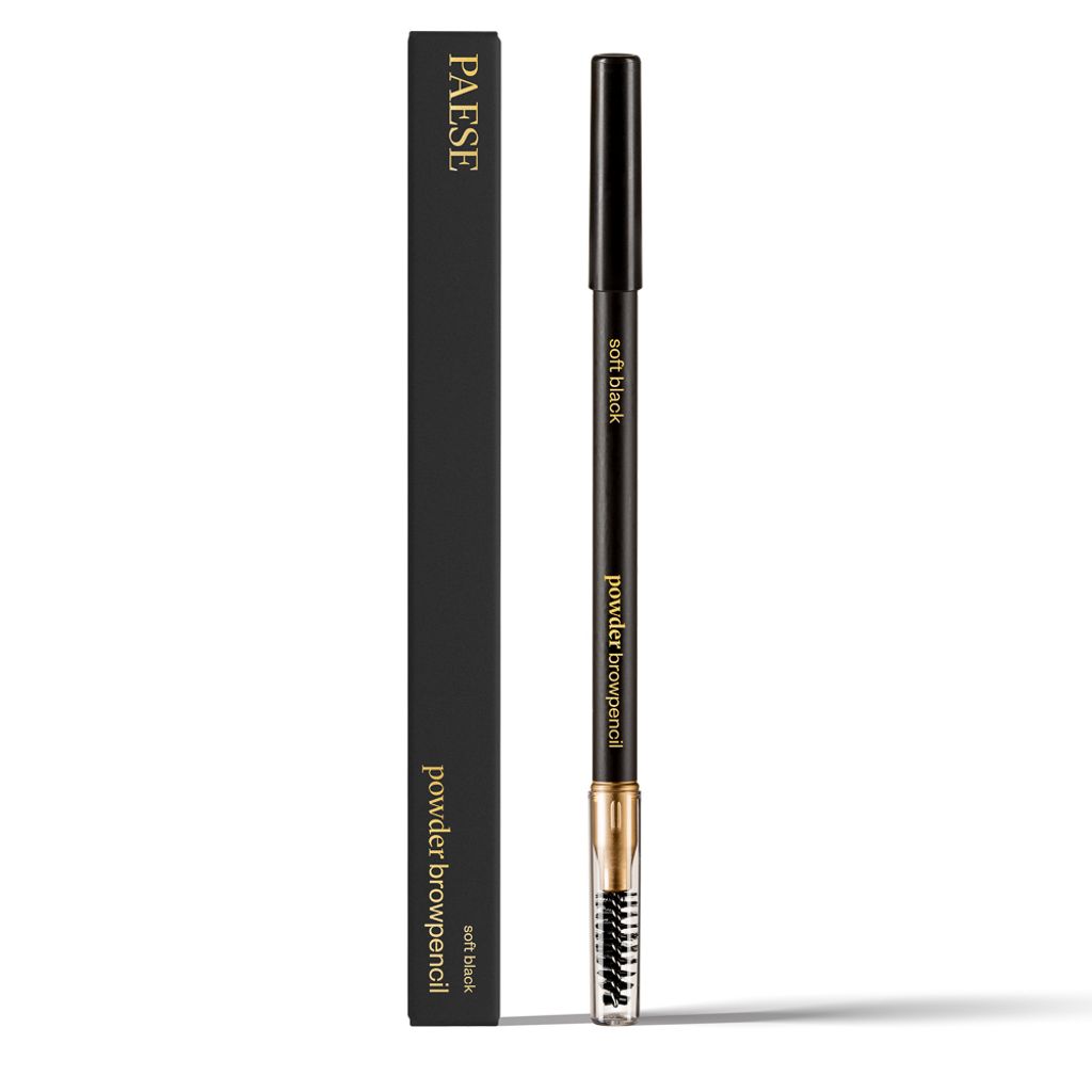 Paese Powder Browpencil Pudrowa kredka do brwi Soft Black, Produktbild 