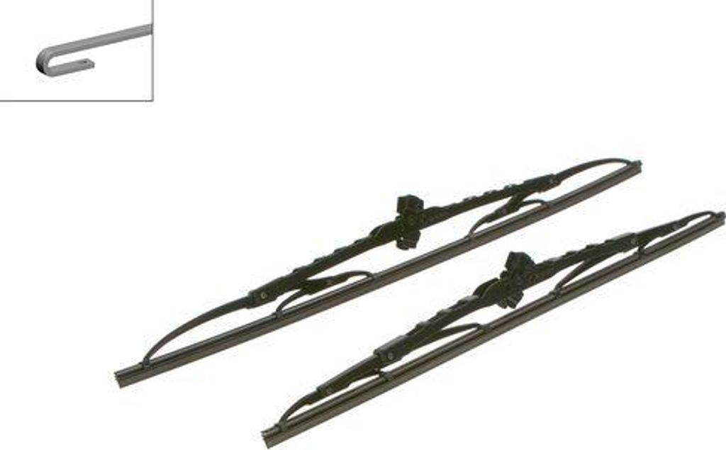 BOSCH 3 397 010 249 Scheibenwischerblatt OE kompatibel mit Inca, 106, Tigra, Corsa C, Agila A, Micra, Almera, 350 Z, Lancer, Colt, RX-8, Sonata, L...