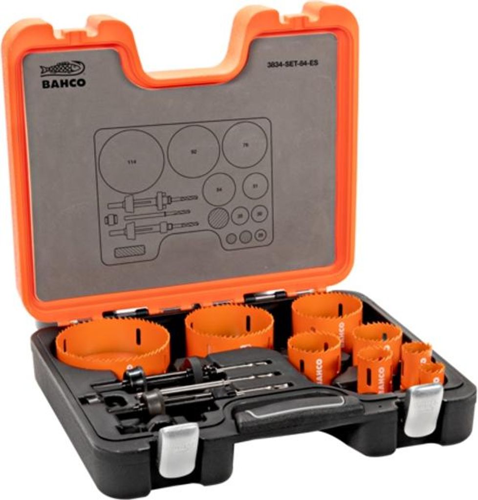 Bahco Sandflex Bimetall-Lochsägen-Satz 25 mm-114 mm - 12-tlg.