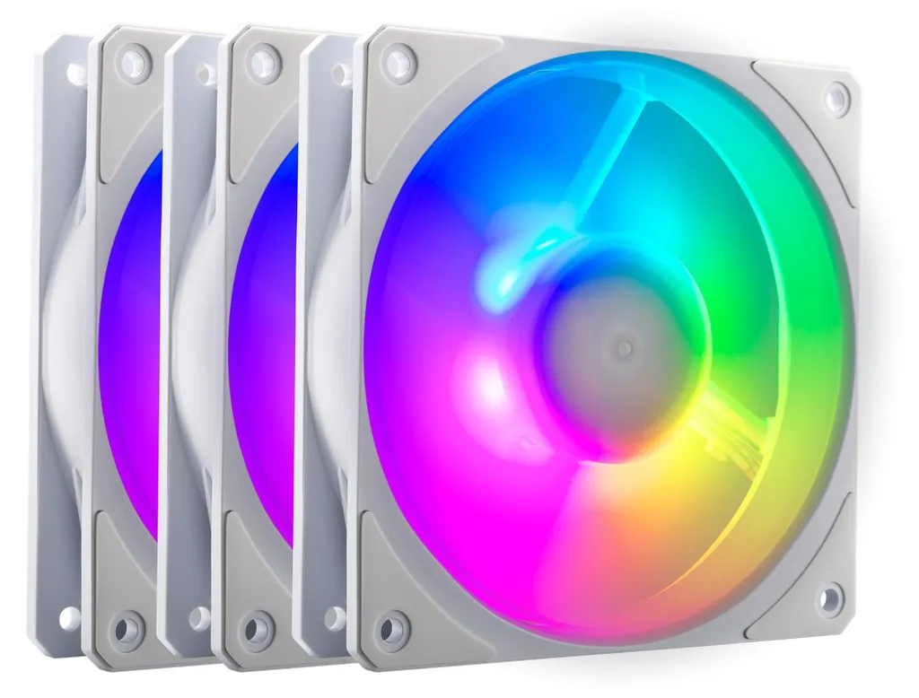 Mobius 120P ARGB White Cooler Master Pack 3 Ventilateurs Haute Pression