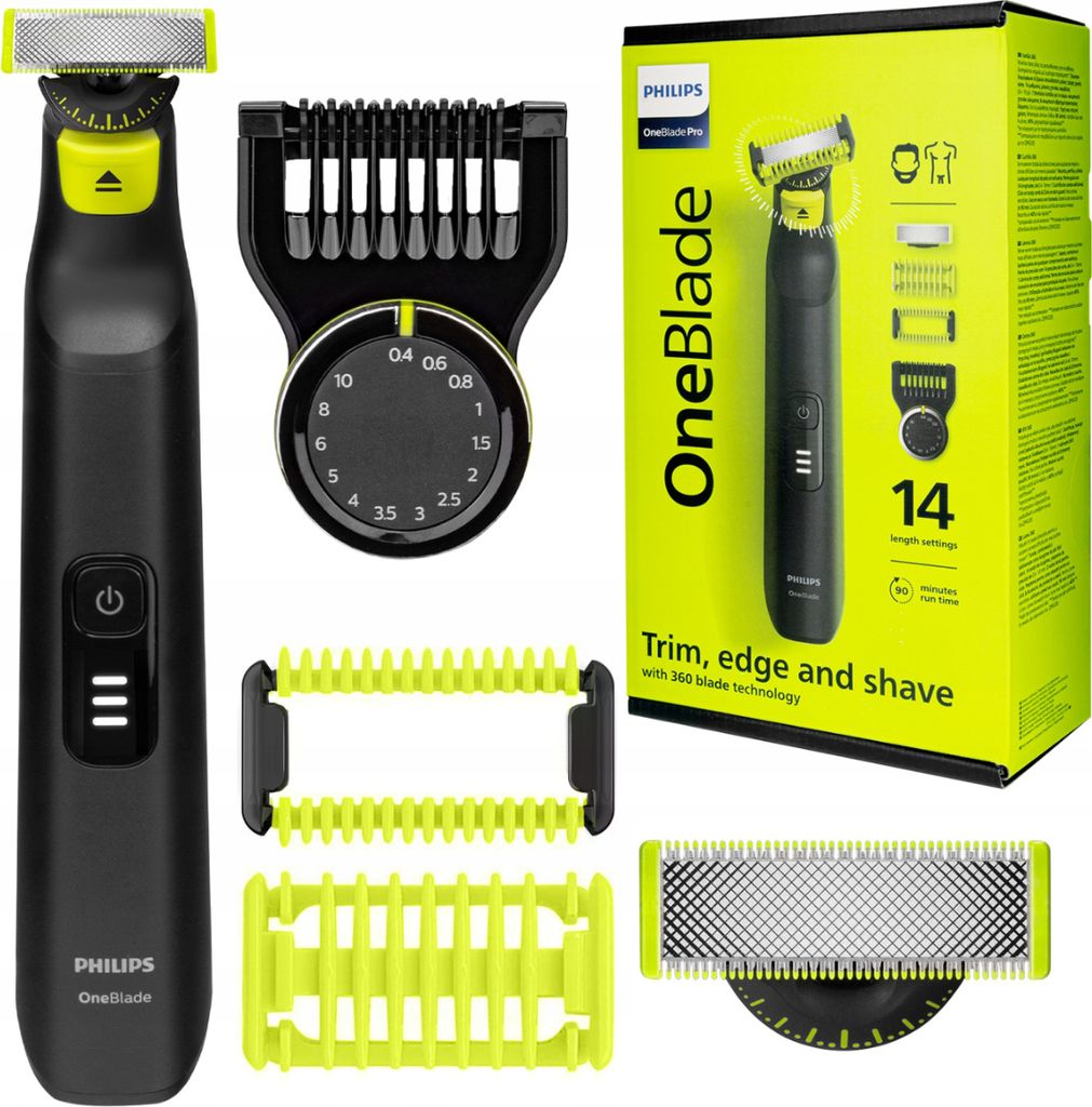 Philips OneBlade Pro 360 QP6542/15 Twarz + Ciało, Zmywalny, Zdjęcie produktu 