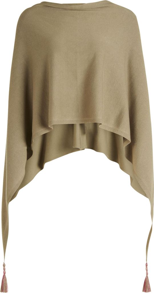 Betty Barclay Strick Poncho Soft Olive one