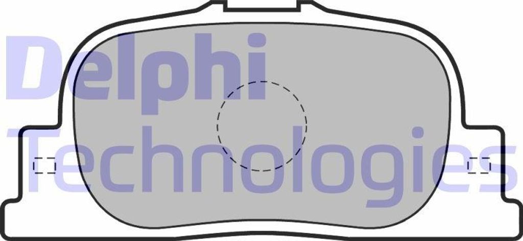 DELPHI LP1740 Bremsbelagsatz, Scheibenbremse OE 1037509400 kompatibel mit Camry