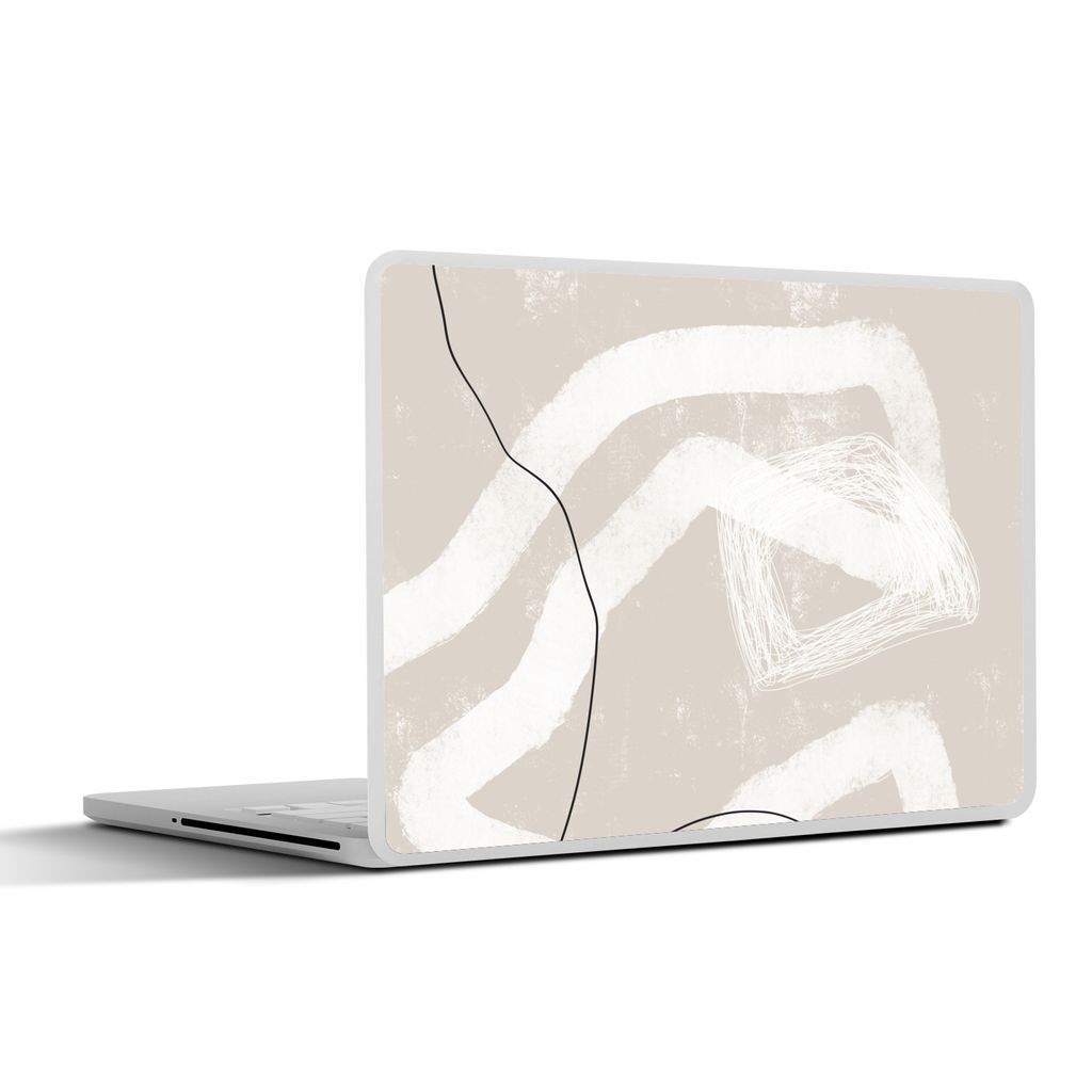 MuchoWow Laptop Aufkleber Sticker Cover Linie - Abstrakt - Design 30x22 cm - Laptop-Sticker