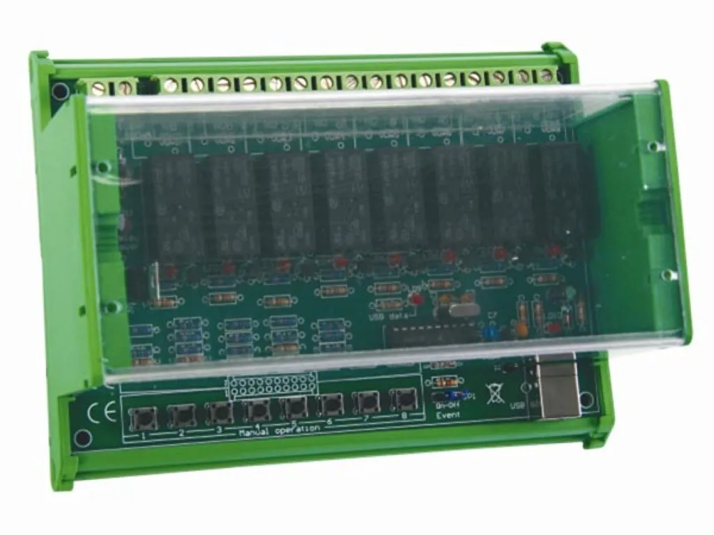 Module de Commande USB avec 8 Relais 250V 10A pour Automatisation par PC