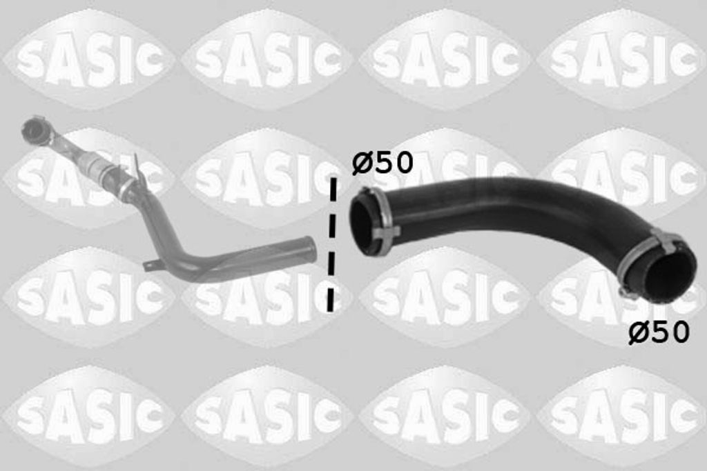 SASIC 3336229 Turbo Ladeluftschlauch für FORD Focus II Schrägheck (DA, HCP, DP) Focus II Kombi (DA, FFS, DS) C-MAX (DM2) Focus C-Max (DM2)