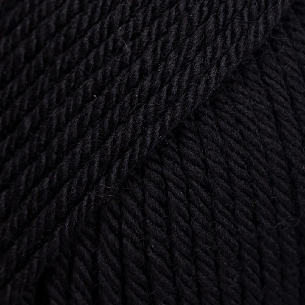 Drops Daisy Wolle 03 Schwarz - 100% Merino Extrafine, Weich & Elastisch