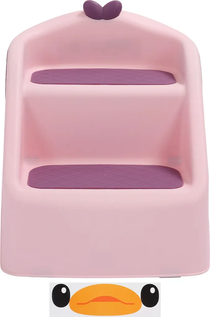 Tabouret d'apprentissage propreté 3 en 1 rose pliable et antidérapant
