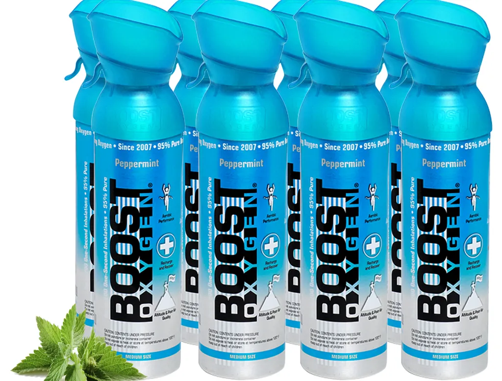 Boost Oxygen Mentana 40L - 8 Bombole Ossigeno 95% Portatili Offerta
