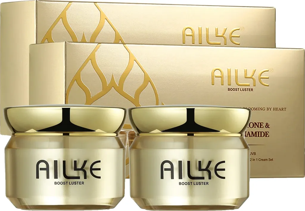 AILKE Crema Viso Idratante Illuminante Pack 2 | Addio Viso Stanco
