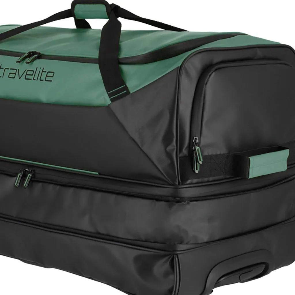 Sac de voyage trolley extensible grand volume 98L vert - 9