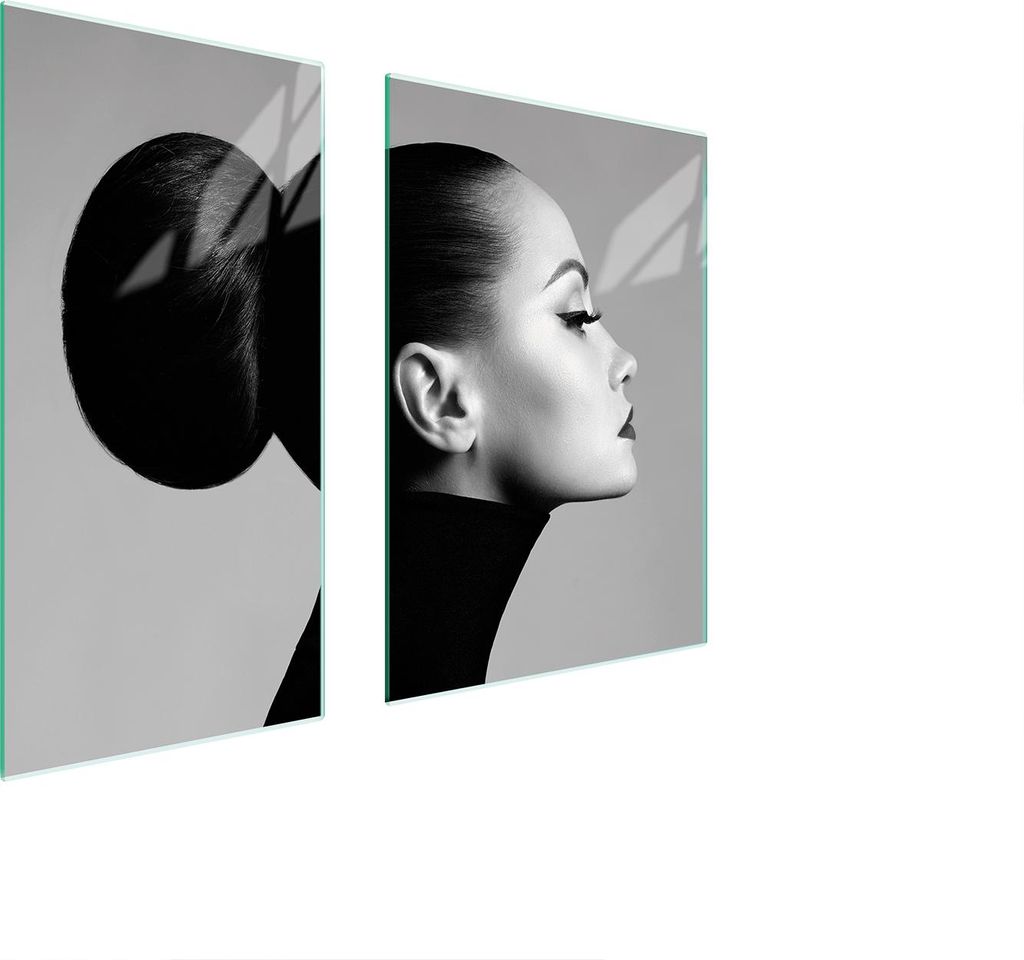 Glasschutzplatte Board 75X52 Frau