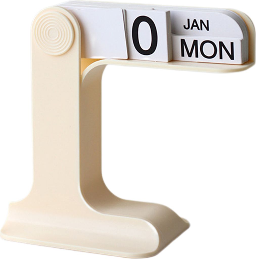 Blätterbarer, ewiger Kalender 2024–2025, Tischkalender aus Kunststoff, Monats- und Wochenplaner, Tagesplaner, Schreibtischdekoration für Zuhaus...