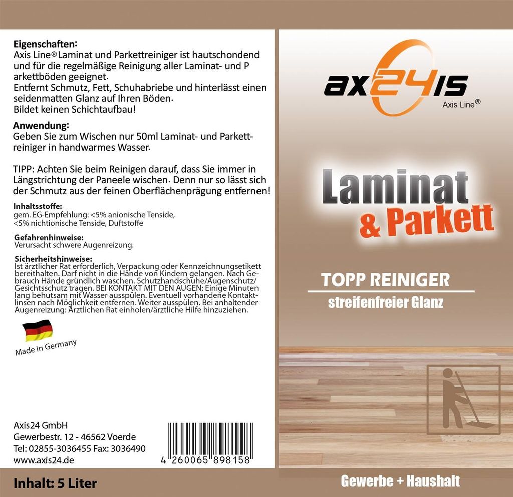 Axis Line Laminat & Parkettreiniger 5Liter